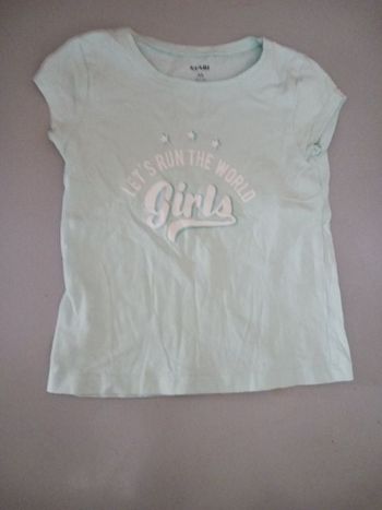 Tee-shirt bleu turquoise kiabi 3 ans