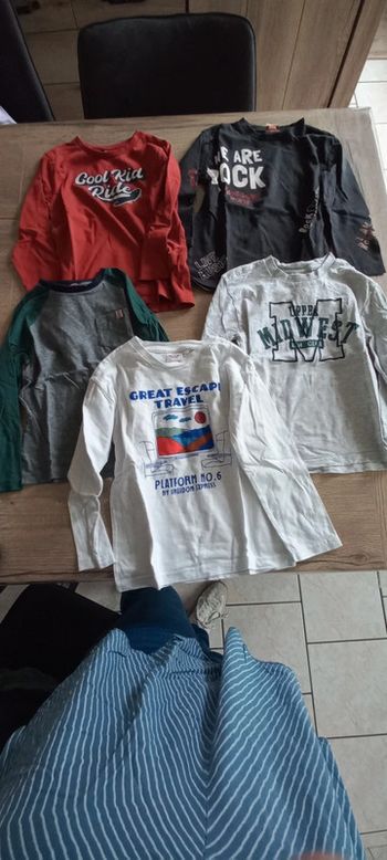 5 tee-shirt manches longues TAO 5ans
