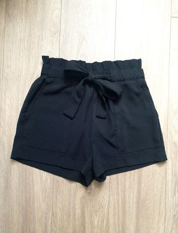 Short noir en tissus à nouer pimkie