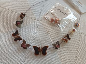 Parure de bijoux fantaisie neufs, papillon 🦋