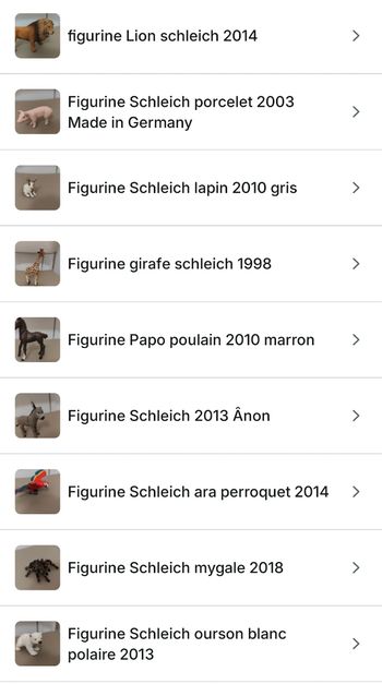Figurines Schleich ou papo