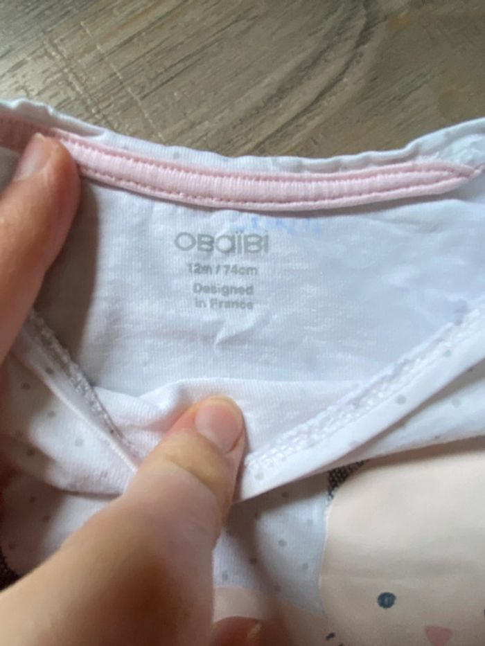 Lot de 3 pulls fille Obaïbi 12 mois - photo numéro 5