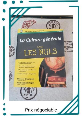 🌈 Livre "la culture générale pour les nuls" 2ème édition🌈