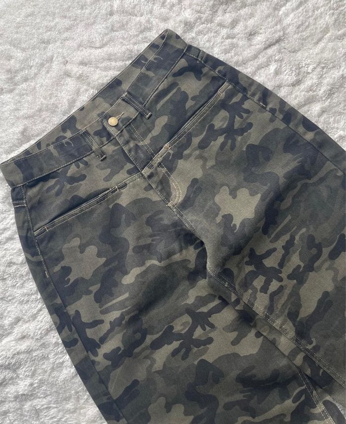 Jean baggy camouflage streetwear custom NY Yankees - Taille M - photo numéro 4
