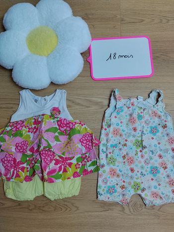 Lot 2 combishort 18 mois