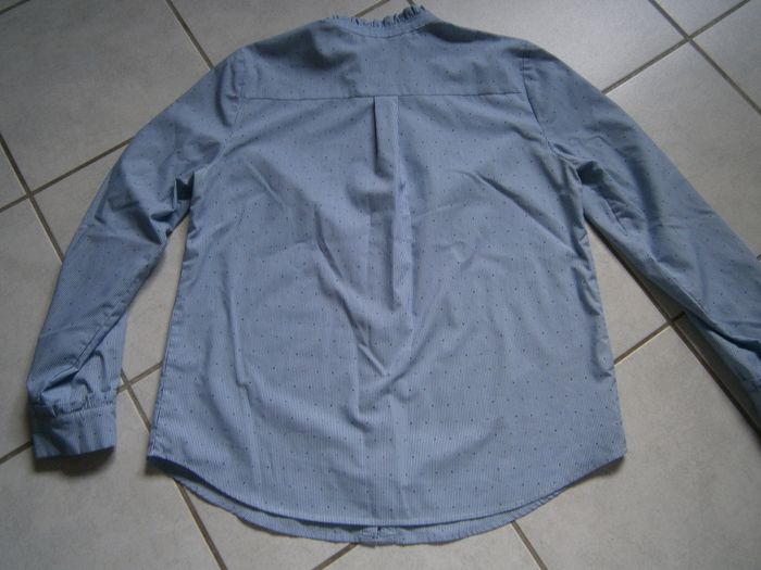 Chemisier ML rayé bleu/blanc PROMOD Taille 40 - photo numéro 8