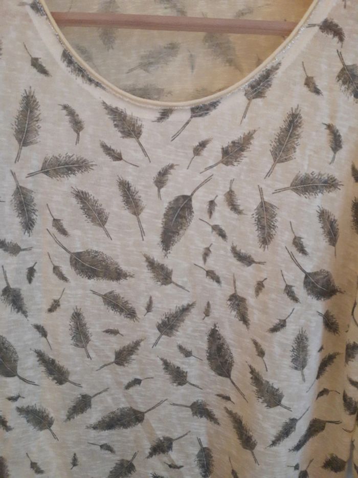 Haut motif plumes - photo numéro 2