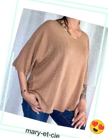 Blouse ample manches 3/4 taille unique - made in Italy