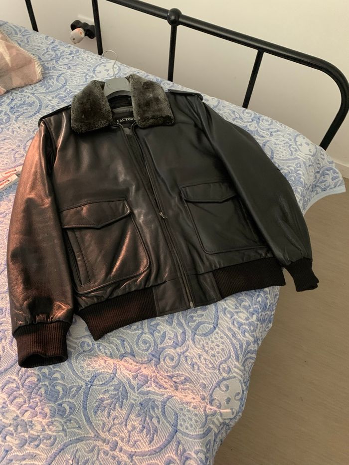 Blouson en cuir marque AZ Factory - photo numéro 5