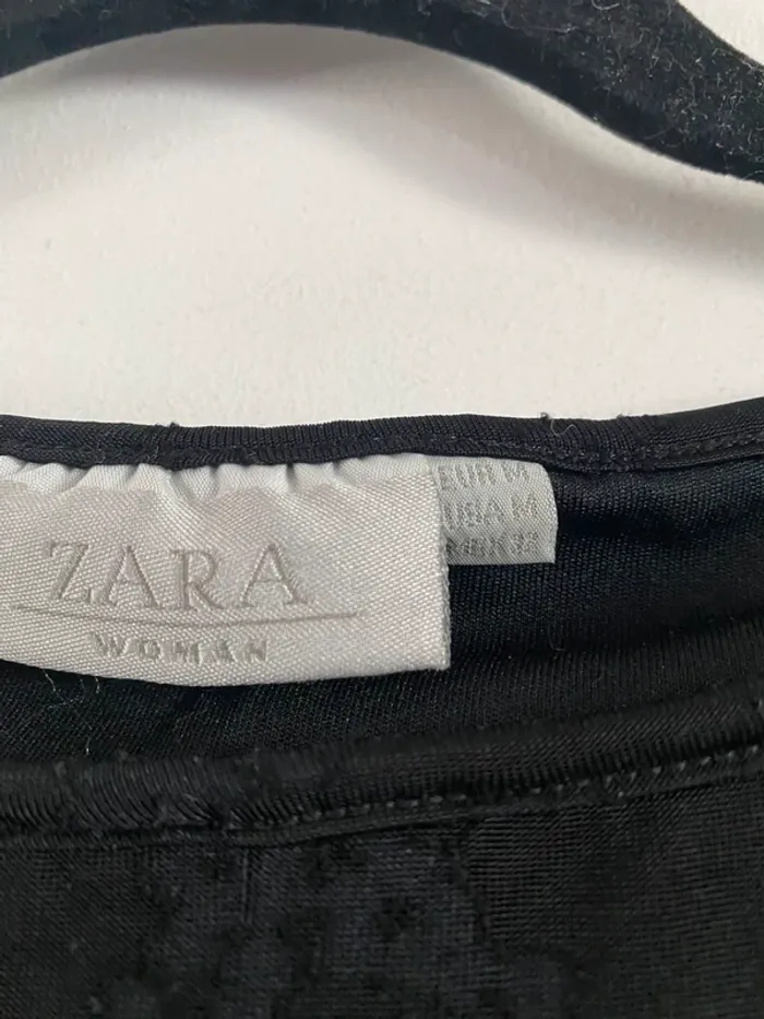 Robe à motif noir Zara - photo numéro 5