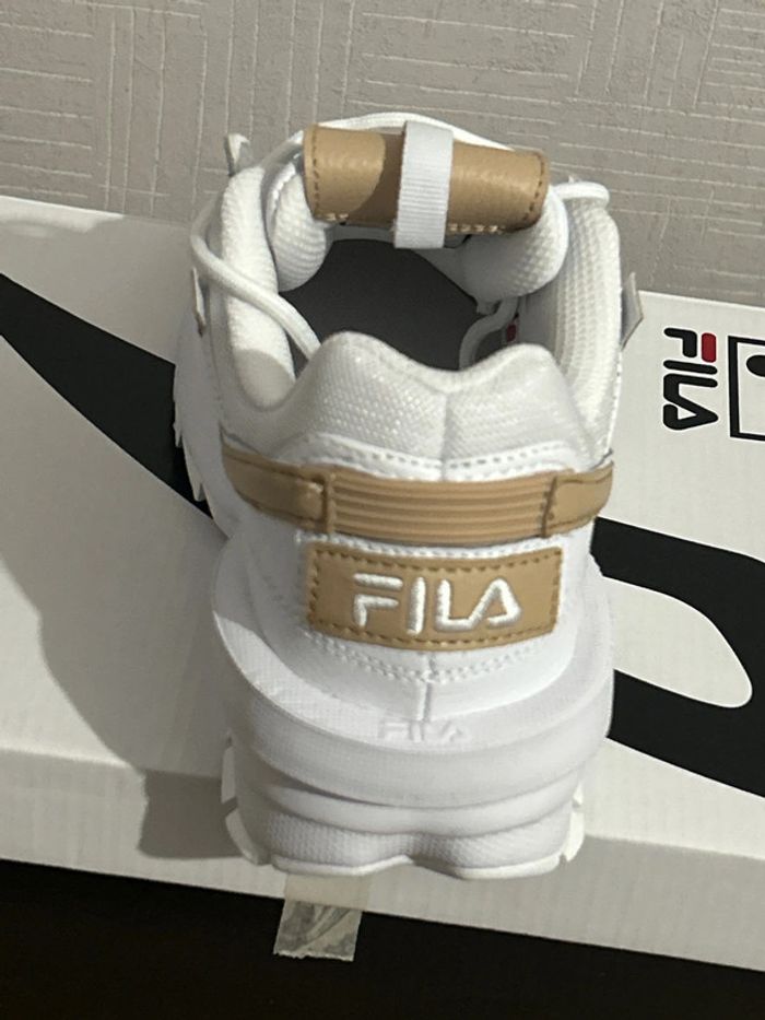 Baskets compensées blanches beige Fila Disruptor 38.5 - photo numéro 4