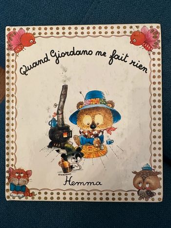 Livre album ancien vintage Quand Giordano ne fait rien Hemma