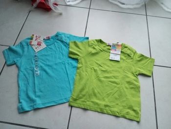 Tee-shirts DPAM taille 12 mois