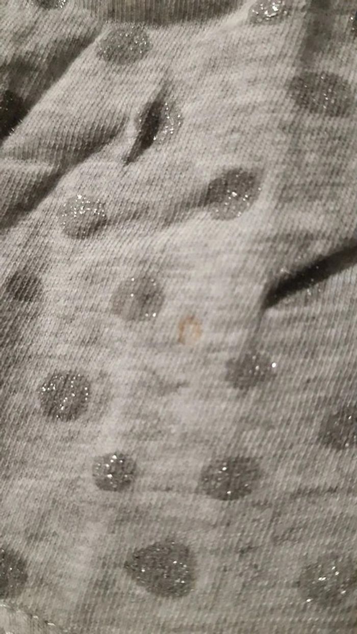 Lot 3 robes 5 ans pois paillettes rayures licornes gris rose - photo numéro 3