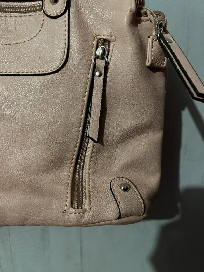 Jolie sac à mains rose poudré - photo numéro 3