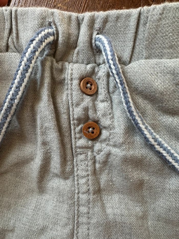 Pantalon gris clair Cadet Rousselle 6 mois - photo numéro 2