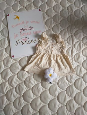 Chemise bébé fille, couleur crème, 6 mois kiabi