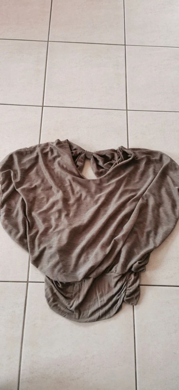 Tee shirt ample detailed noeud dis