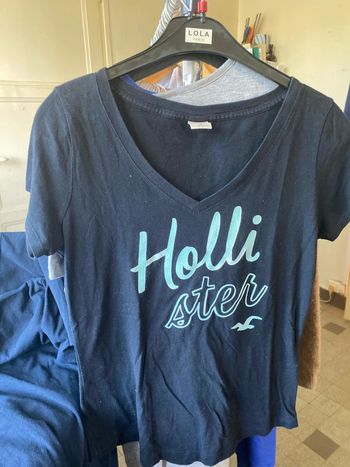Teeshirt bleue hollister
