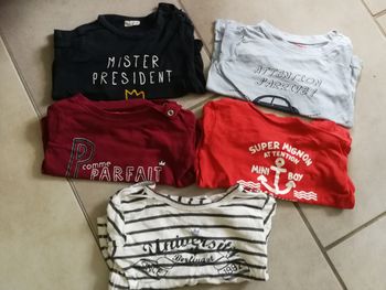 Lot 1 de t-shirts manches longues
