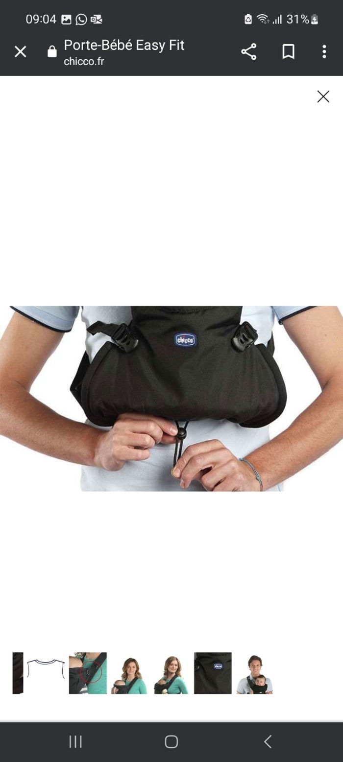 Vente porte-bébé Chicconeuf sans emballage - photo numéro 3