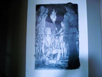 Affiche garçon poster decoration mur graphite tbe