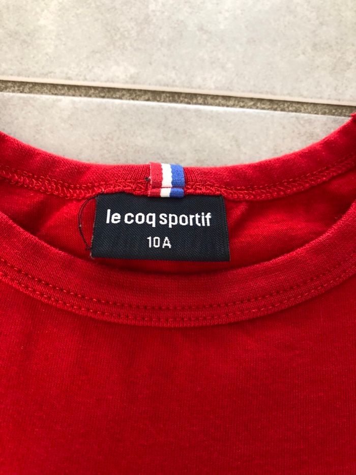T shirt garçon rouge le coq sportif - photo numéro 4