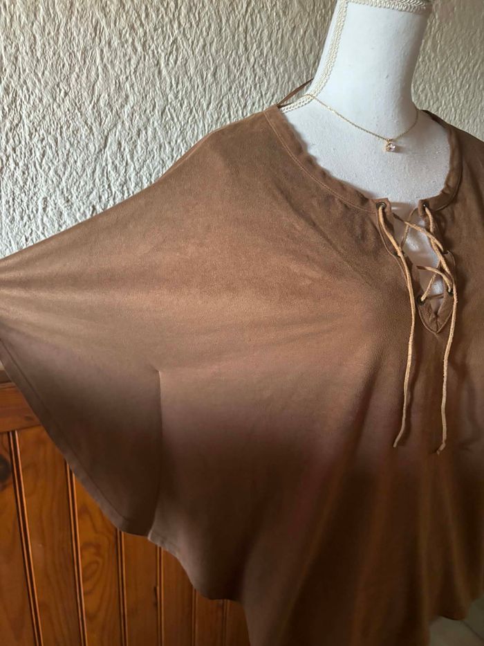 Top Daim Style Boho Chic - Fabriqué en France - Gémo - Taille XL / 42 - photo numéro 2