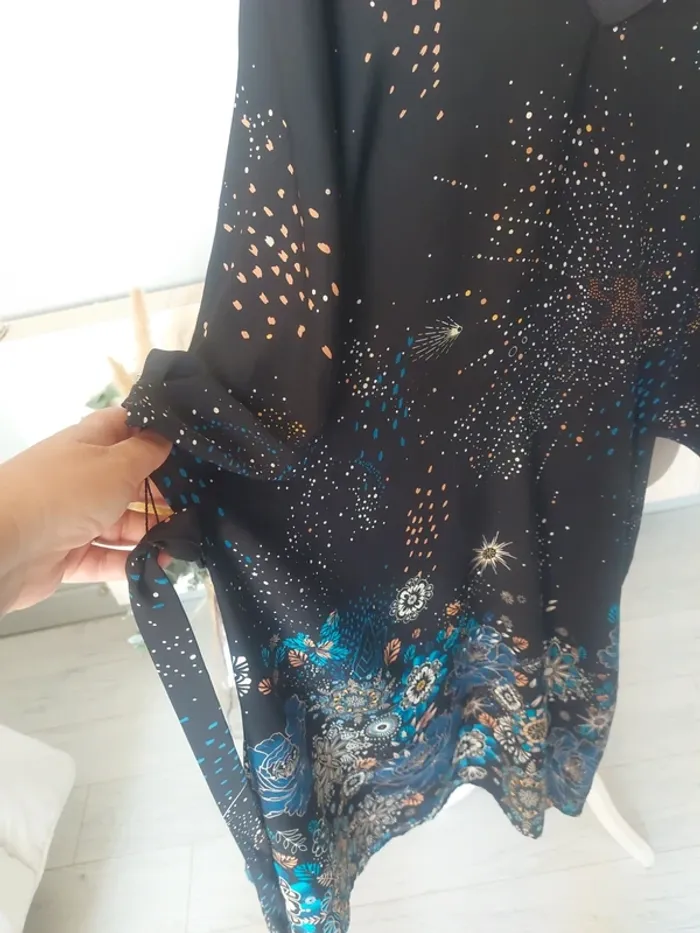 Robe tunique noire à motif Cache Cache - photo numéro 4