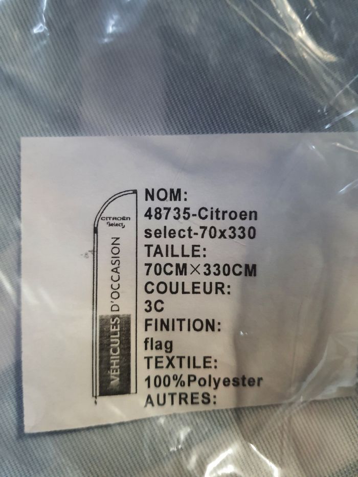 Drapeau citroen publicitaire - photo numéro 4