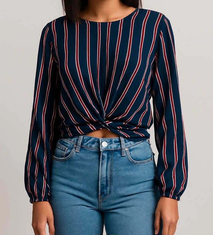 ๐ Blouse ร rayures รฉlรฉgante ๐