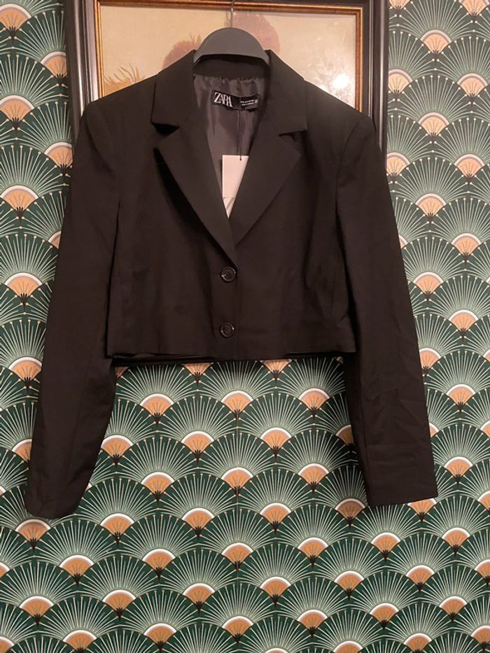 Veste blazer zara noir taille L collection 2023