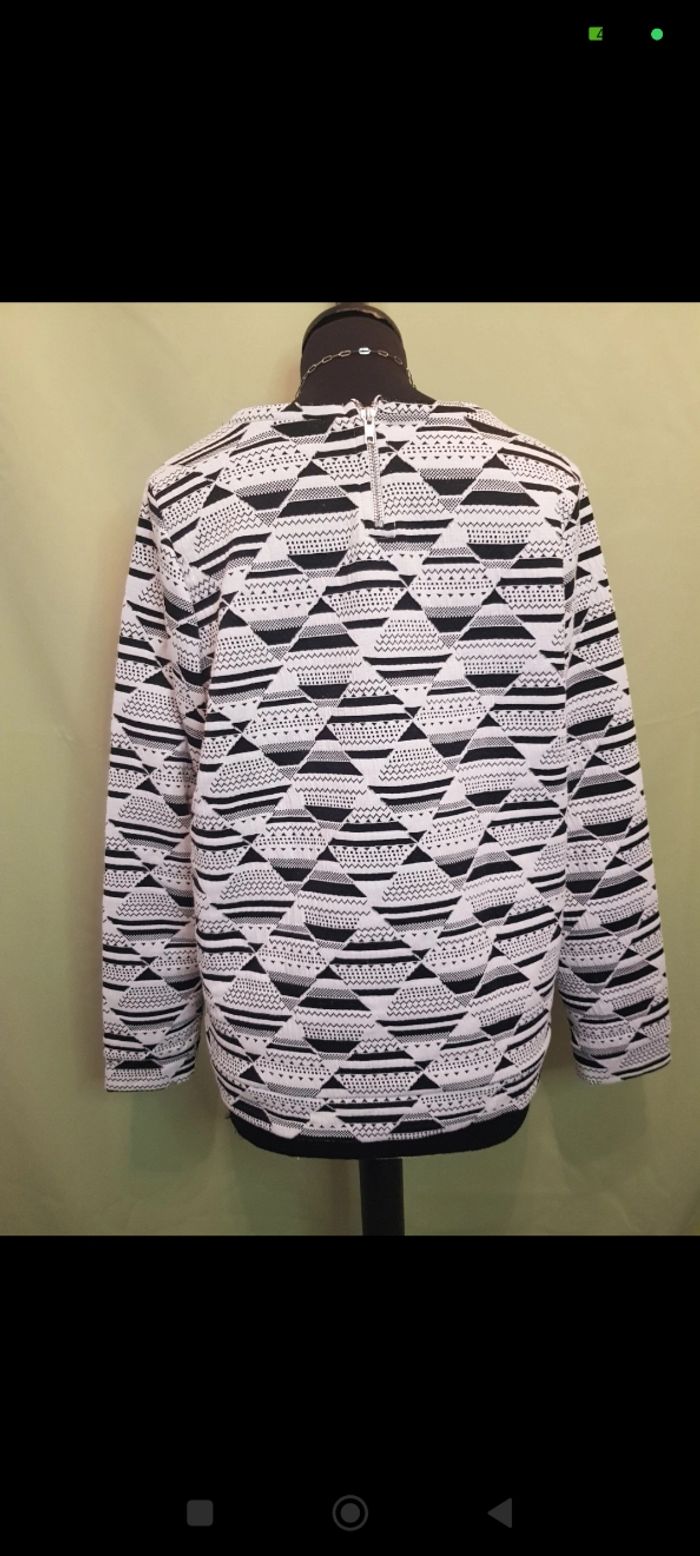 Pull noir et blanc - Esmara - T42/44 - photo numéro 2