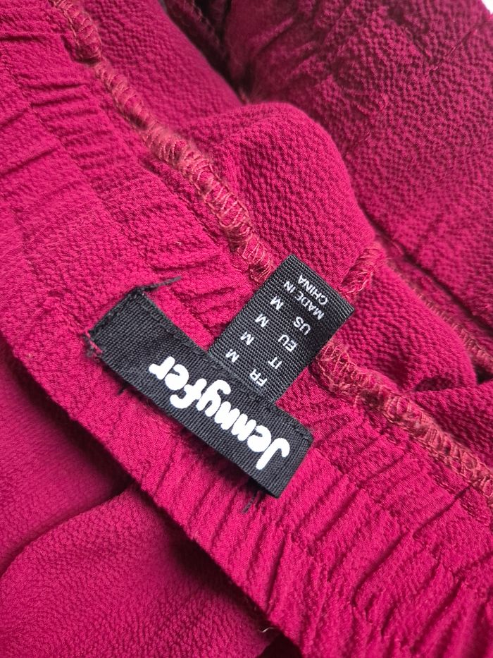 Pantalon fluide bordeaux - photo numéro 2