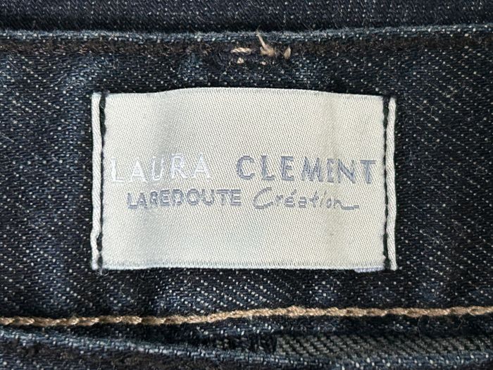 Pantalon en jean bleu Laura Clément - Taille 36/38 - photo numéro 4