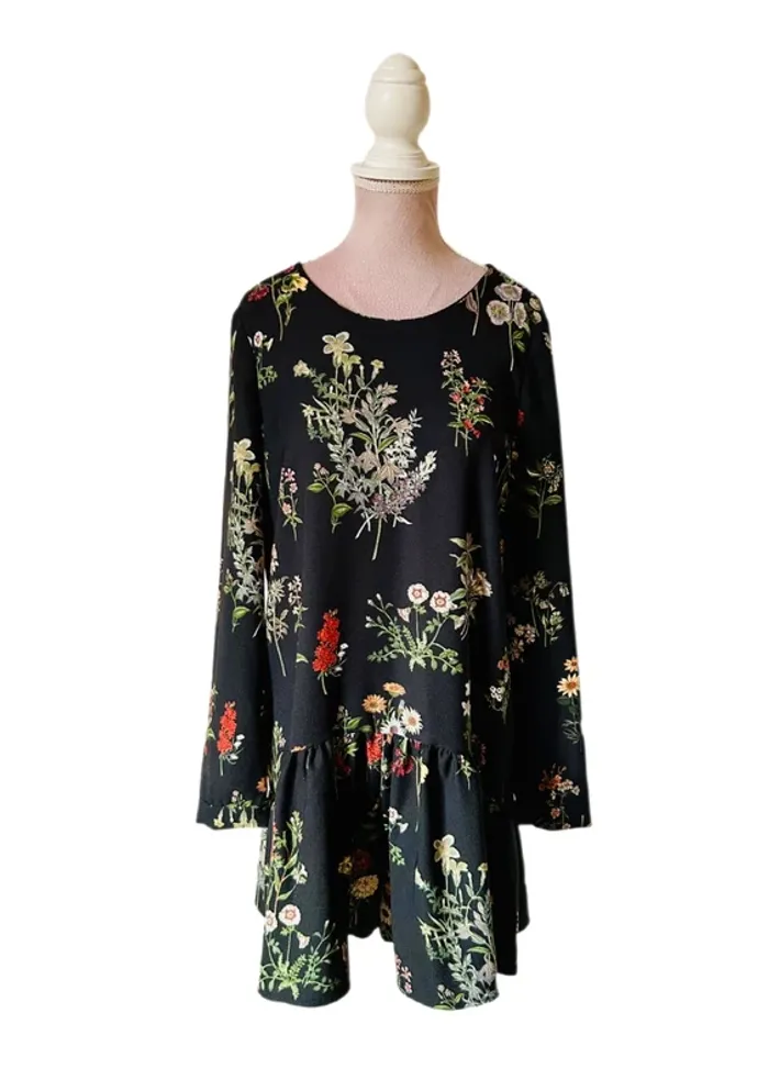 🖤🌿Robe combishort fleuri Boho chic Zara S/36 Floral print Romper dress🌿🖤 - photo numéro 6