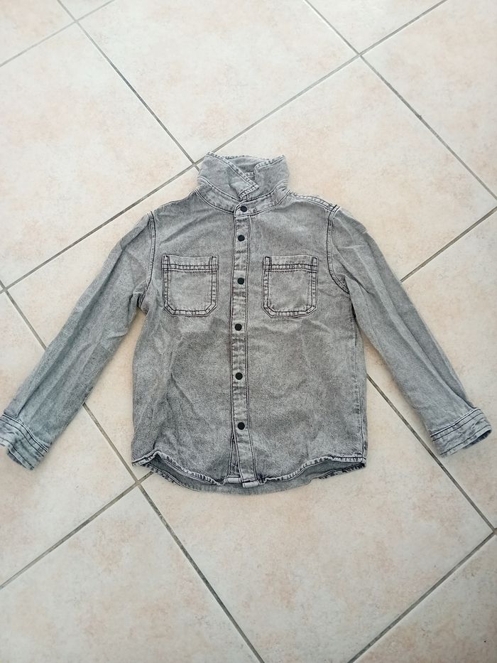 Chemise en jean grise 5 ans