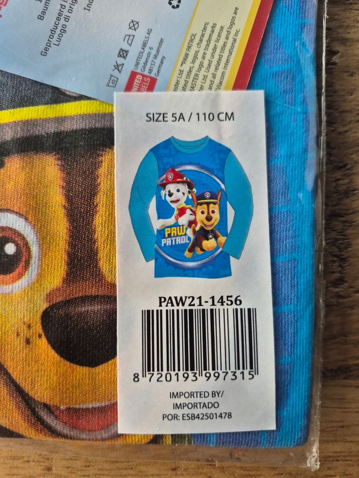 Tee-shirt Garçon Pat Patrouille Bleu Clair 7 ans - photo numéro 2