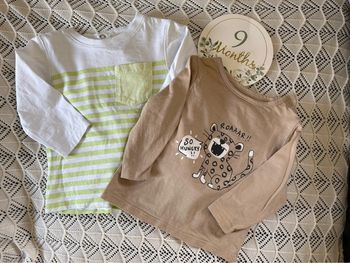 Lot de 2 t-shirts 6-9 mois