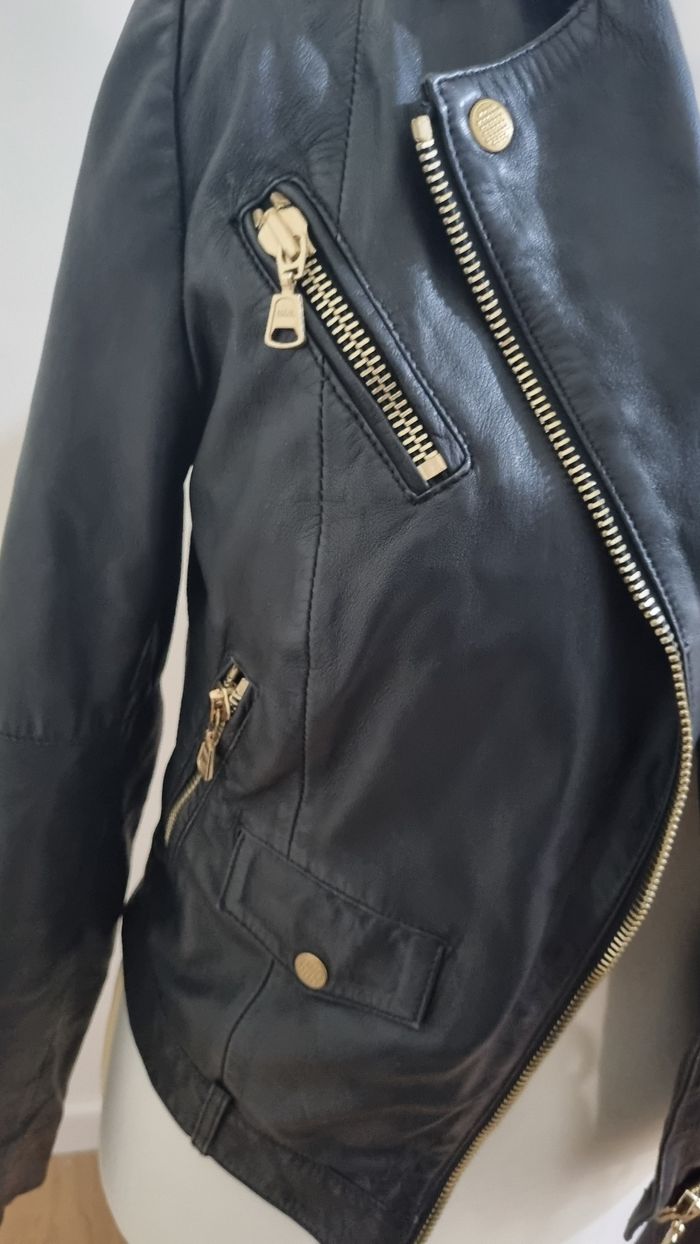 Veste perfecto cuir Kookaï 38 - photo numéro 3