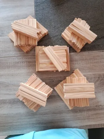 Lot de briques de construction style kapla
