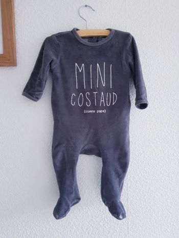 Kiabi - Grenouillère / pyjama une pièce / dors bien en velours