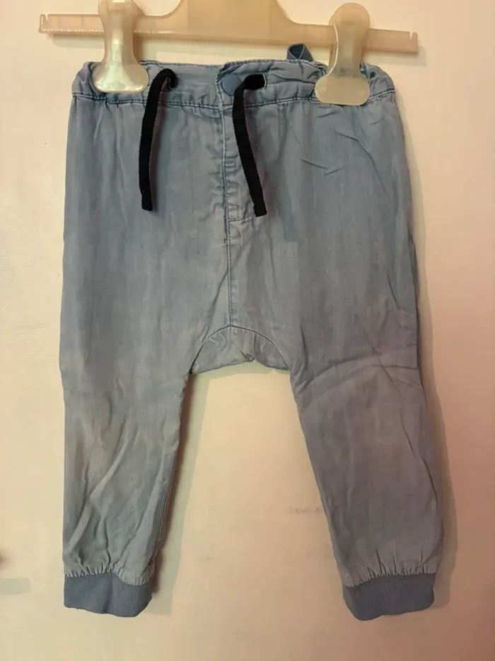Pantalon sarouel jeans, 24 mois, Kiabi. - photo numéro 3
