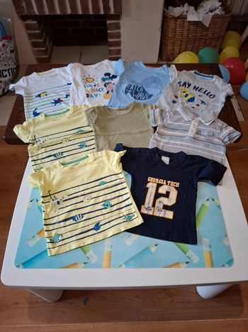 Lot 9 t-shirt 24 mois