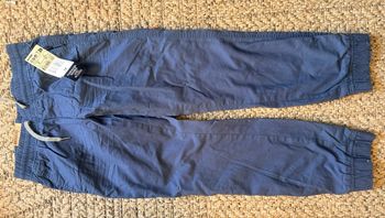 Pantalon doublé thermique hiver Kiabi bleu  9 ans coupe regular 