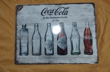 Plaque coca cola neuve sous blister