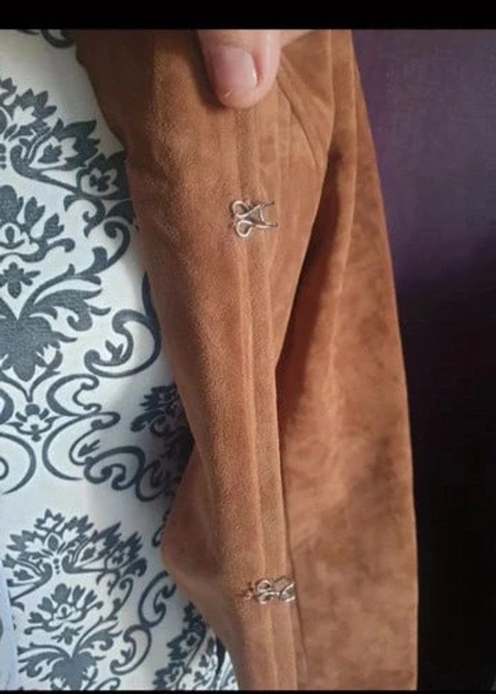 Veste simili marron - photo numéro 3