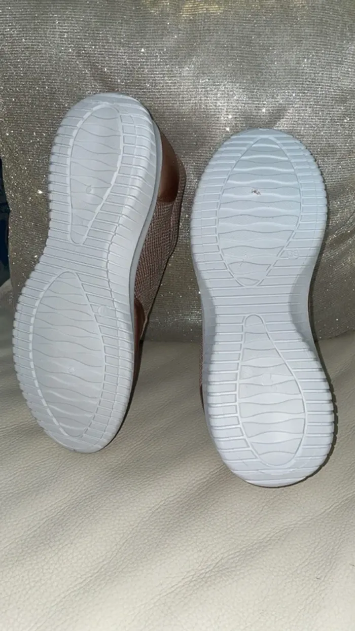 Baskets Femme Neuves Rose Gold/Cuivrées Taille 38 - Style Urbain Élégant - photo numéro 2