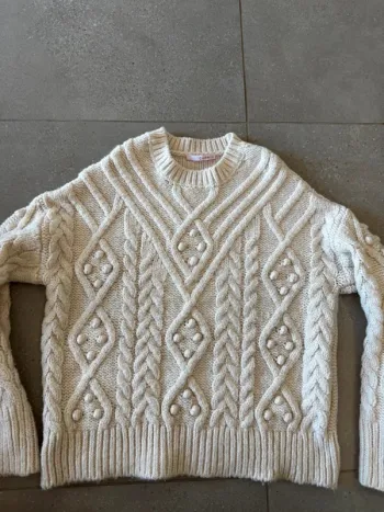 Pull blanc Camaieu taille M, très bon état
