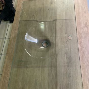 Casque de salle de bain  en verre